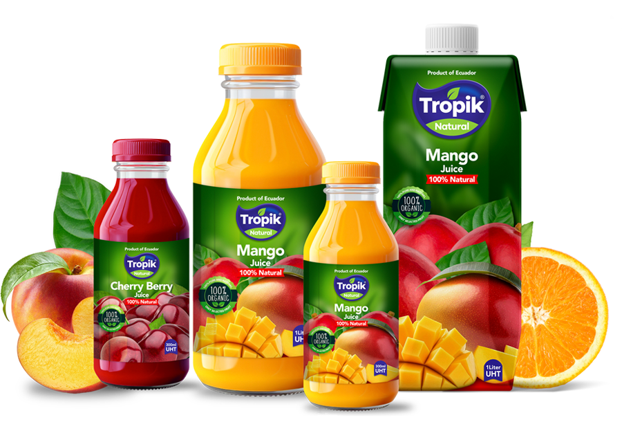 Productos Tropik de jugos y concentrados