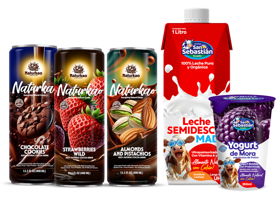 Productos Naturkafe y lácteos